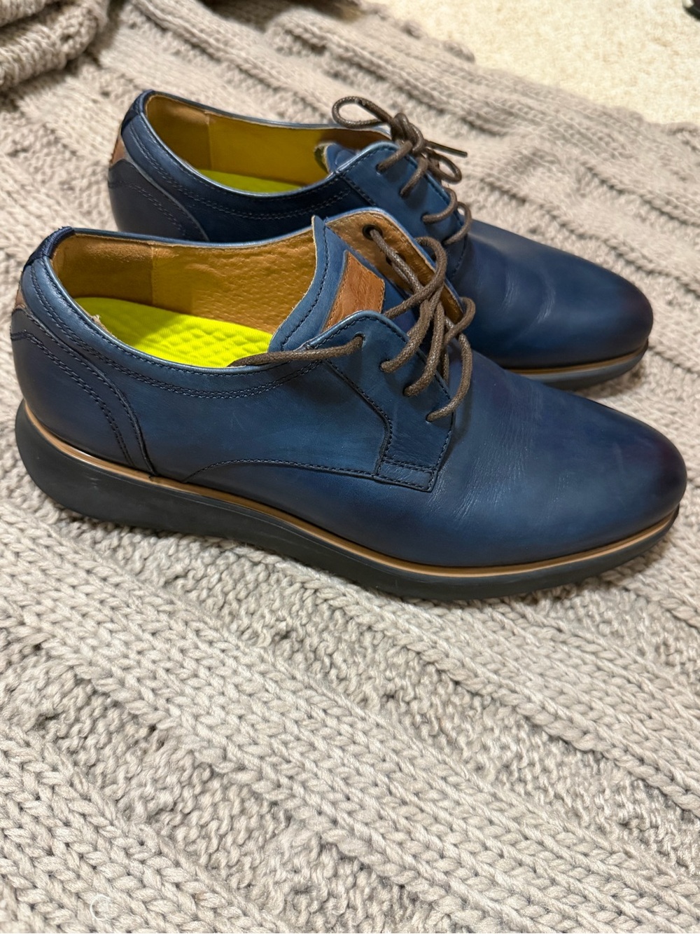 💥Florsheim Blue Leather Derby Men shoe. Very Nice! 💥Trusted Seller 💥